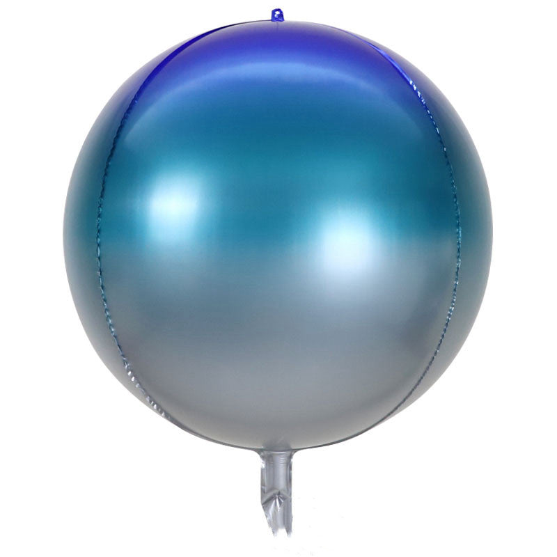 Gradient Color Round Ball Series Carnival Festival Aluminum Foil Aluminum Foil Balloon