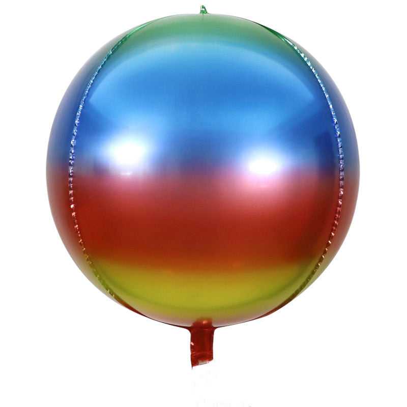 Gradient Color Round Ball Series Carnival Festival Aluminum Foil Aluminum Foil Balloon