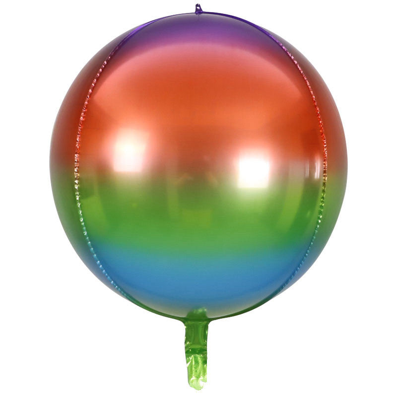 Gradient Color Round Ball Series Carnival Festival Aluminum Foil Aluminum Foil Balloon