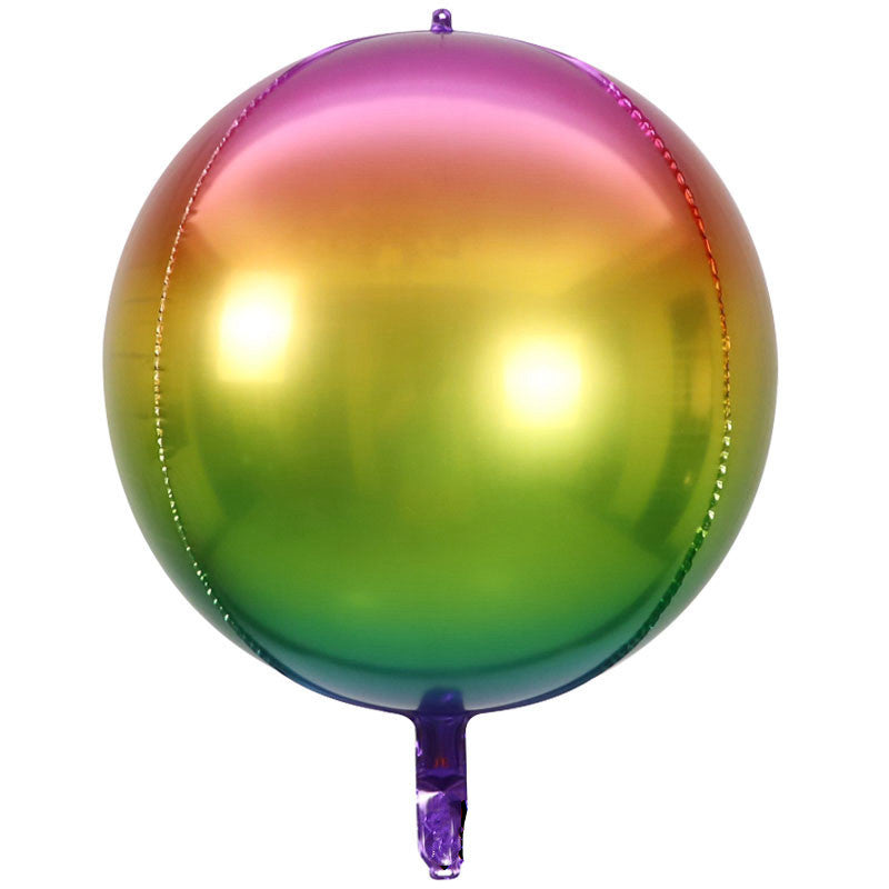 Gradient Color Round Ball Series Carnival Festival Aluminum Foil Aluminum Foil Balloon